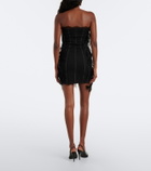 The Attico Feather-trimmed minidress