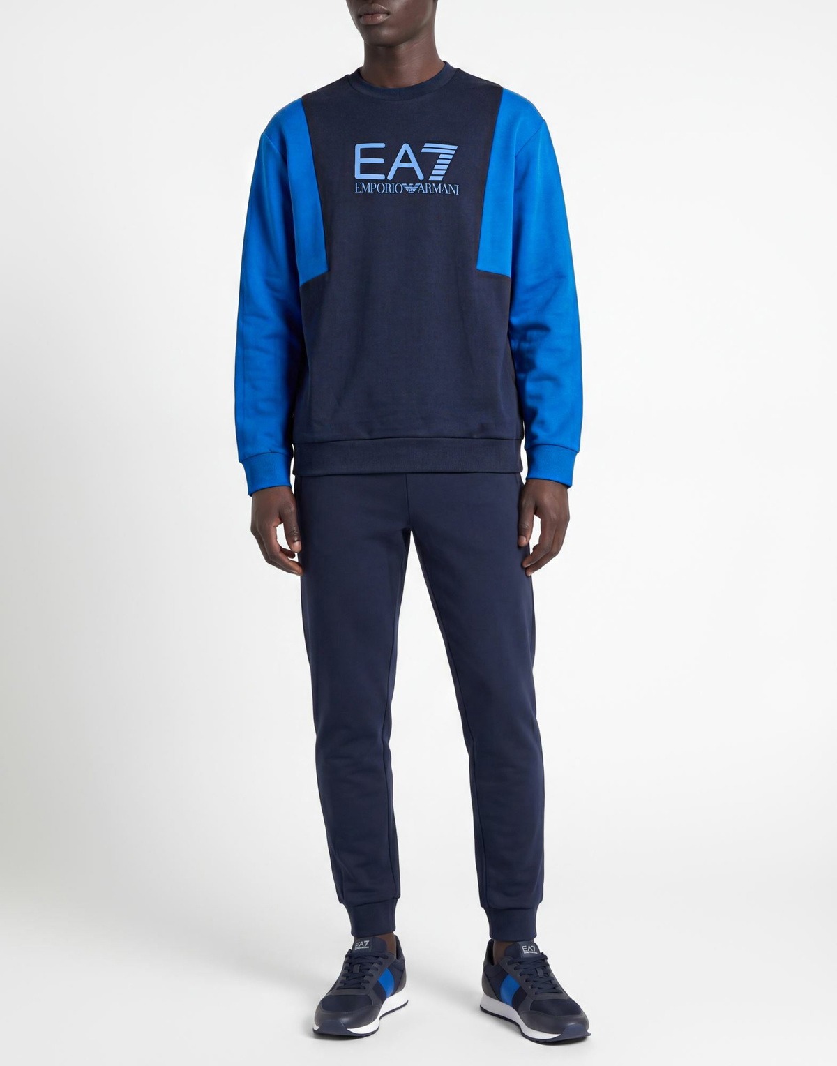 Ea7 Mens Sweatshirt Midnight in Blue