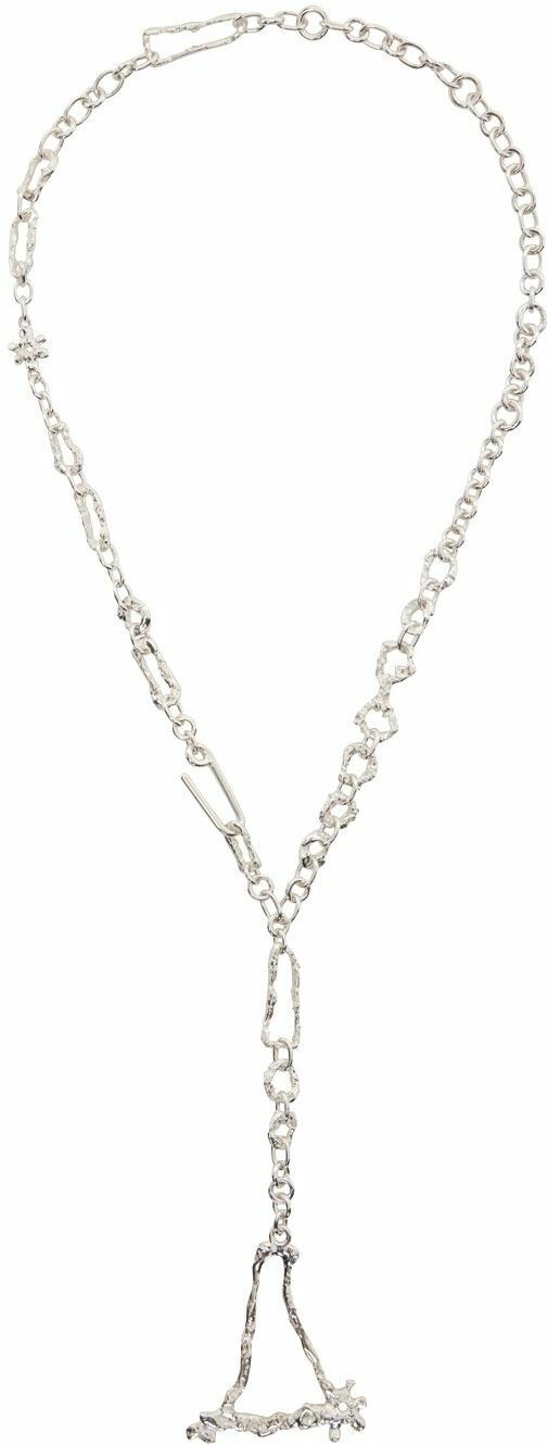 Vasiliki Silver Ouroboros Necklace