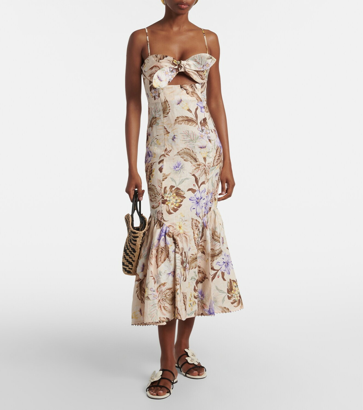 Zimmermann Orchid leather sandals