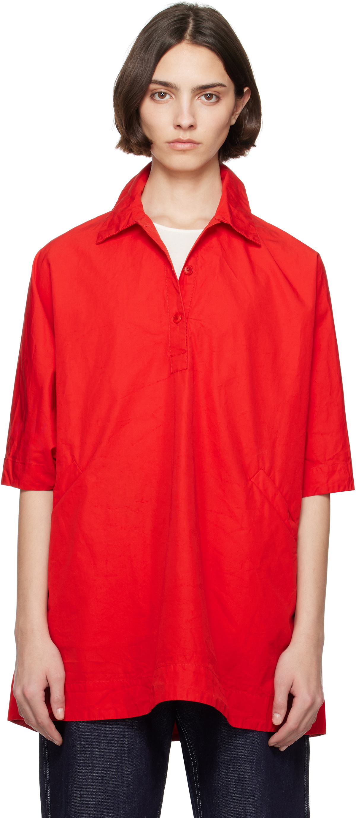 CASEY CASEY Red Tatiana Shirt