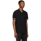 Balmain Black Logo Trim Polo