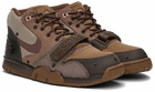 Nike Brown Travis Scott Edition Air Trainer 1 SP Sneakers