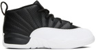 Nike Jordan Baby Black & White Jordan 12 Retro Sneakers