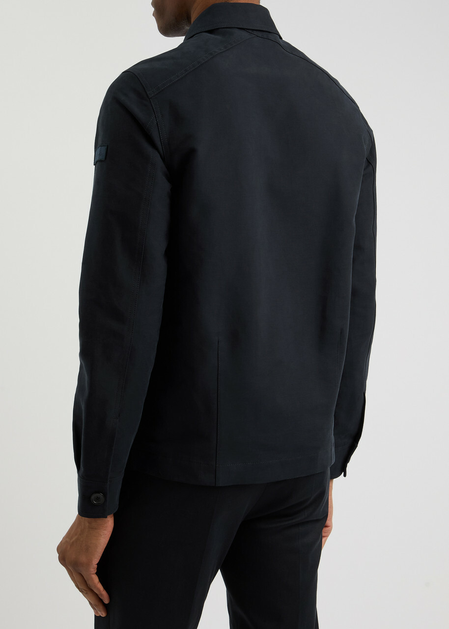 PS Paul Smith Military Cotton-blend Jacket Navy