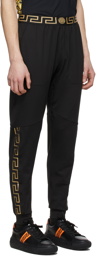 Versace Underwear Black Greca Lounge Pants
