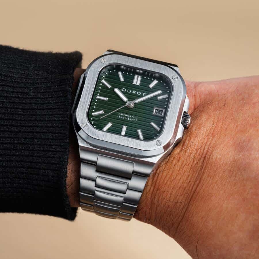 Duxot Quadrata Automatic Green Dial Mens Watch DX-2073-22
