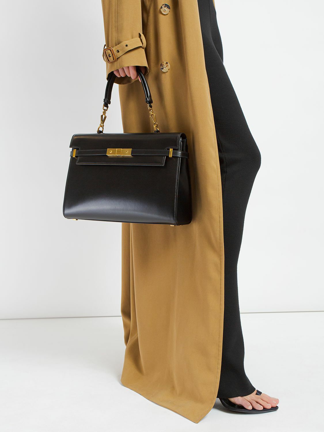 ハンドバッグ SAINT LAURENT CARAMEL LEATHER HANDBAG SAINT LAURENT Manhattan Leather Top Handle Bag Saint Laurent