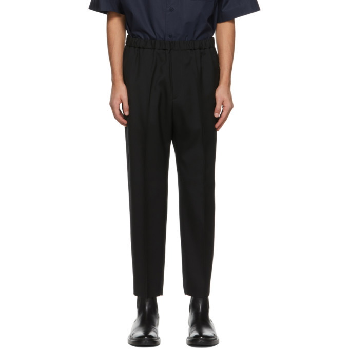 Photo: Jil Sander Black Wool Cropped Trousers