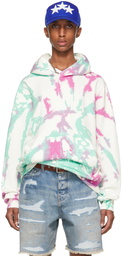 AMIRI Purple & Green Tie-Dye Core Logo Hoodie