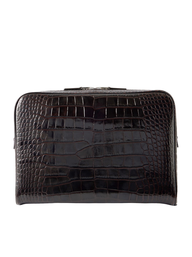 Photo: TOM FORD - Croc-Effect Leather Pouch