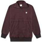 Wooyoungmi Patch Logo Quarter Zip Sweat