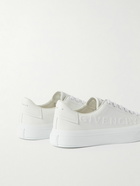 Givenchy - Logo-Embossed Leather Sneakers - White