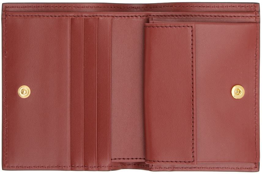 Marni Brown & Burgundy Bi-Fold Wallet Marni