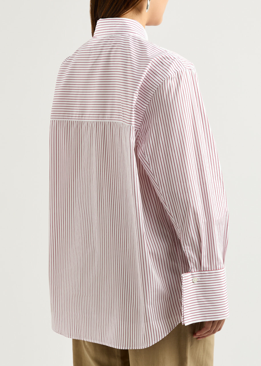Rohe Striped Cotton-poplin Shirt Stripe