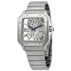 Cartier Santos Large Skeleton Hand Wind Mens Watch WHSA0015