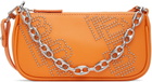 BY FAR Orange Mini Rachel Shoulder Bag