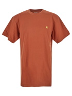 Carhartt Wip Orange Logo T Shirt