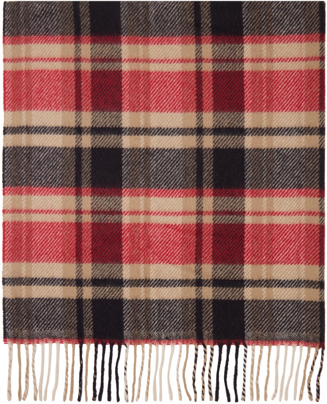 Photo: NORSE PROJECTS Beige Check Scarf