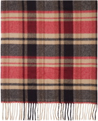 NORSE PROJECTS Beige Check Scarf