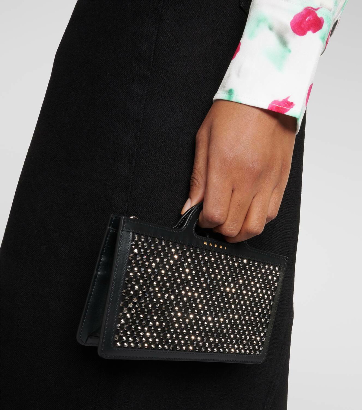 Marni Tropicalia embellished wallet on chain Marni