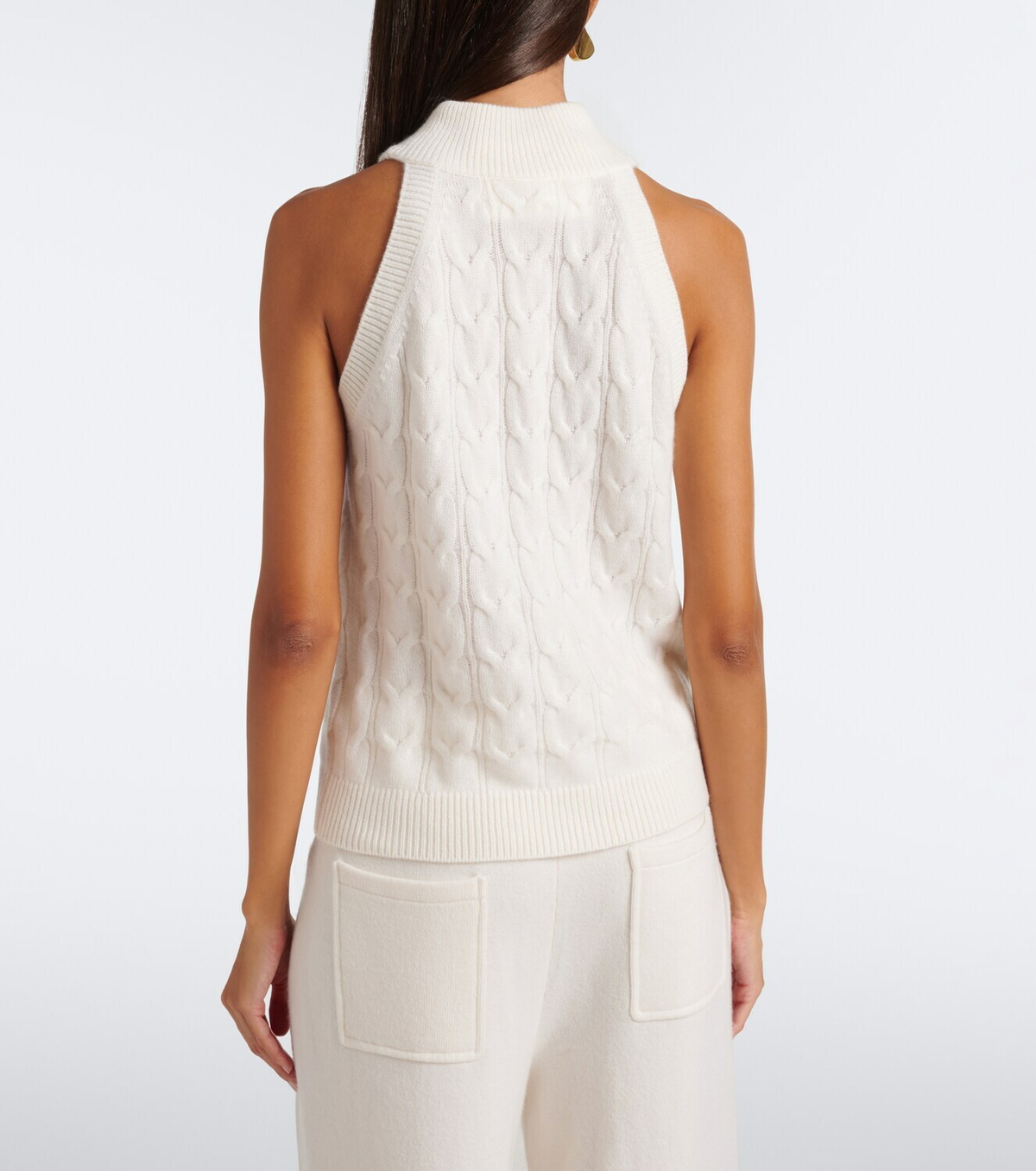 Lisa Yang Serafine cable-knit cashmere top