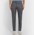 Kiton - Slim-Fit Puppytooth Cashmere, Virgin Wool, Silk and Linen-Blend Suit Trousers - Multi