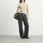 Samsøe Samsøe Women's Sashelly Studded Jeans in Grey Cloud