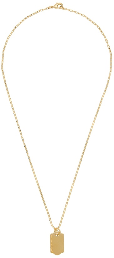 Photo: IN GOLD WE TRUST PARIS Gold Price Tag Necklace