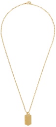IN GOLD WE TRUST PARIS Gold Price Tag Necklace