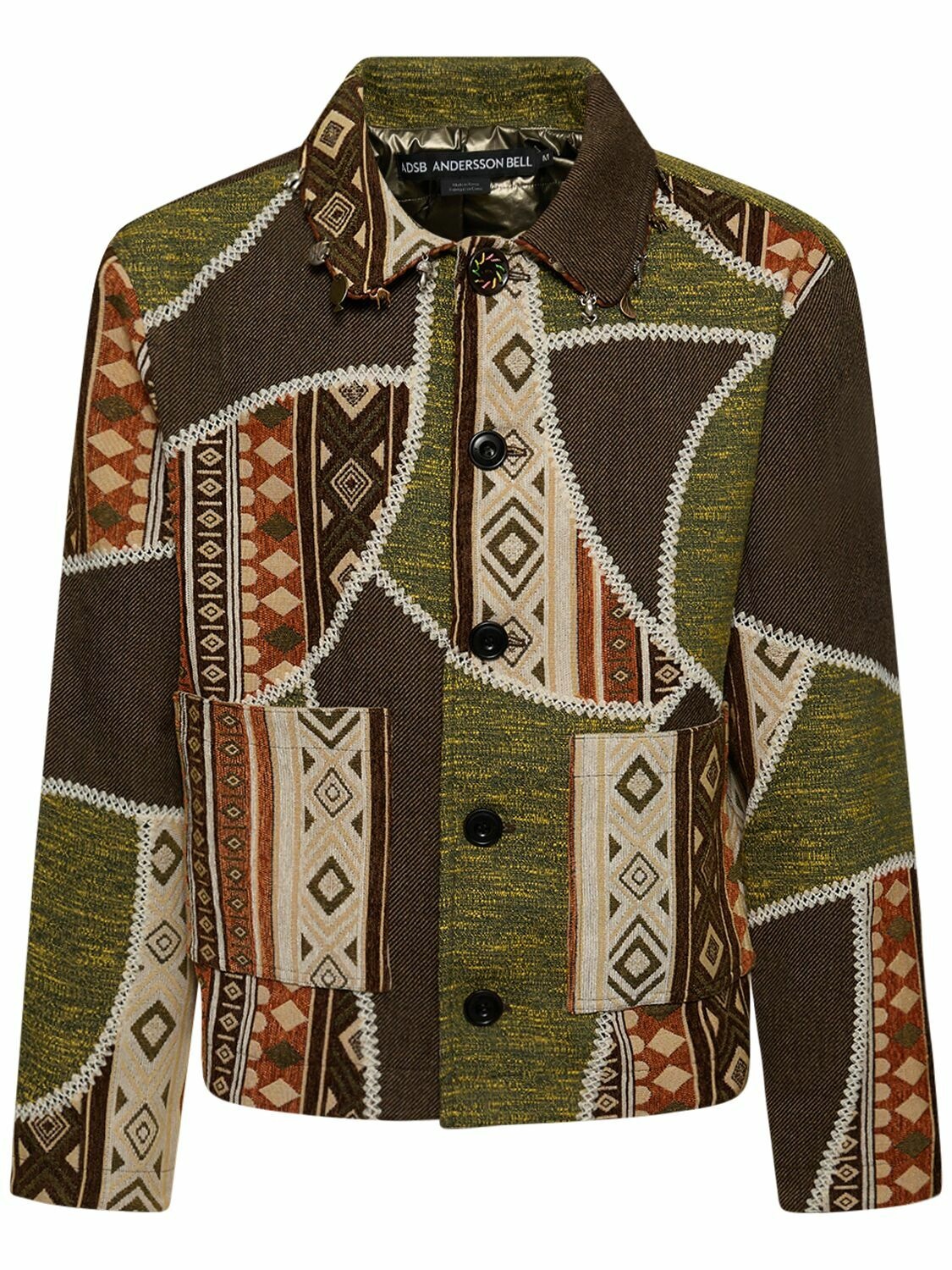 Photo: ANDERSSON BELL Unisex Jacquard Patchwork Jacket
