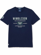 Polo Ralph Lauren - Wimbledon Printed Recycled Cotton-Blend Jersey T-Shirt - Blue