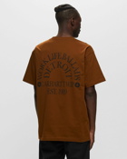 Carhartt Wip S/S Work Varsity Tee Brown - Mens - Shortsleeves