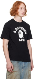 BAPE Black 'Bape' Hexagram College T-Shirt