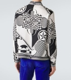 Versace Printed silk twill shirt