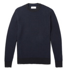 Mr P. - Textured Cotton-Blend Sweater - Men - Navy