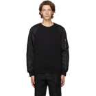 Alexander McQueen Black Hybrid Sweatshirt