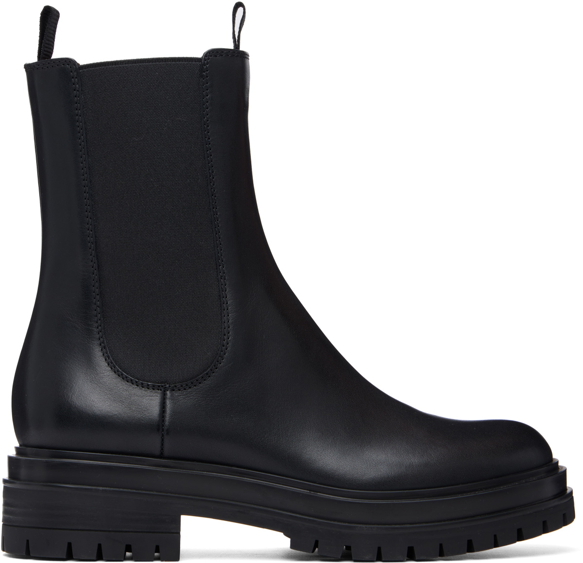 Gianvito Rossi Black Chester Chelsea Boots