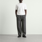 Jil Sander Men's Pinstripe Wool Trouser in Koala