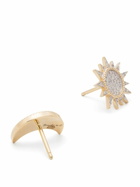 Yvonne Léon 18K Yellow Gold Soleil & Lune Diamond Stud Earrings