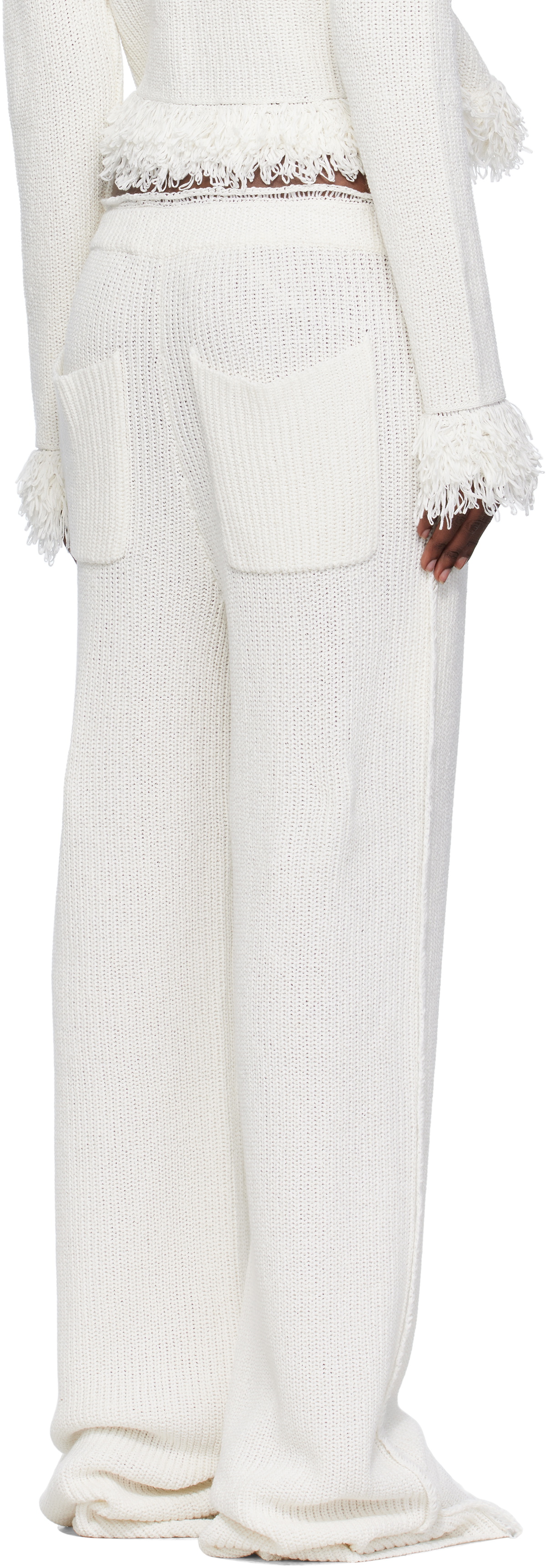 Aya Muse White Mello Trousers