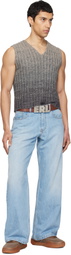 ERL Gray Gradient Sweater Vest