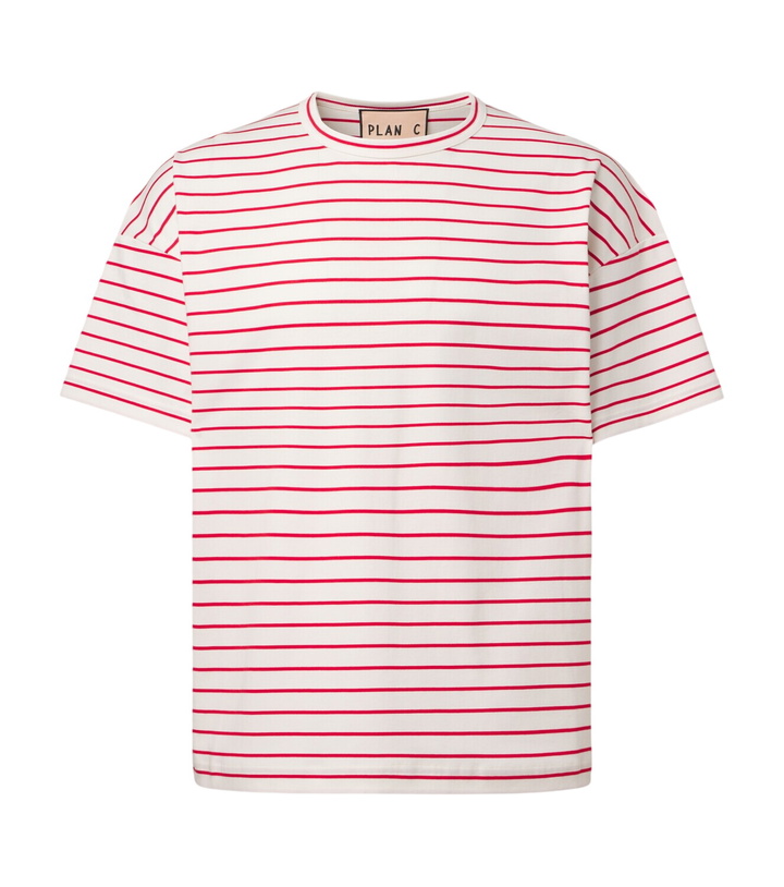Photo: Plan C Striped cotton T-shirt