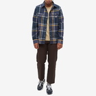 Dickies Men's Nimmons Check Flannel Shirt in Navy Blue