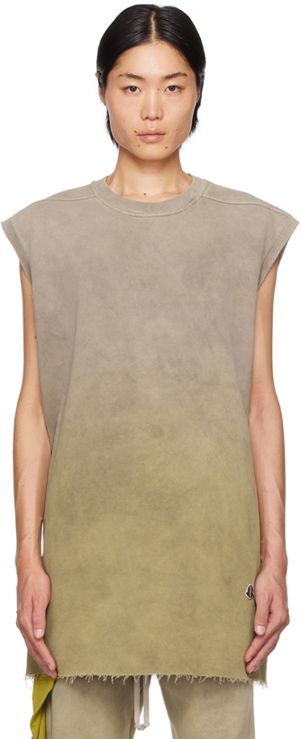 Photo: Rick Owens Taupe & Green Moncler Edition Tank Top
