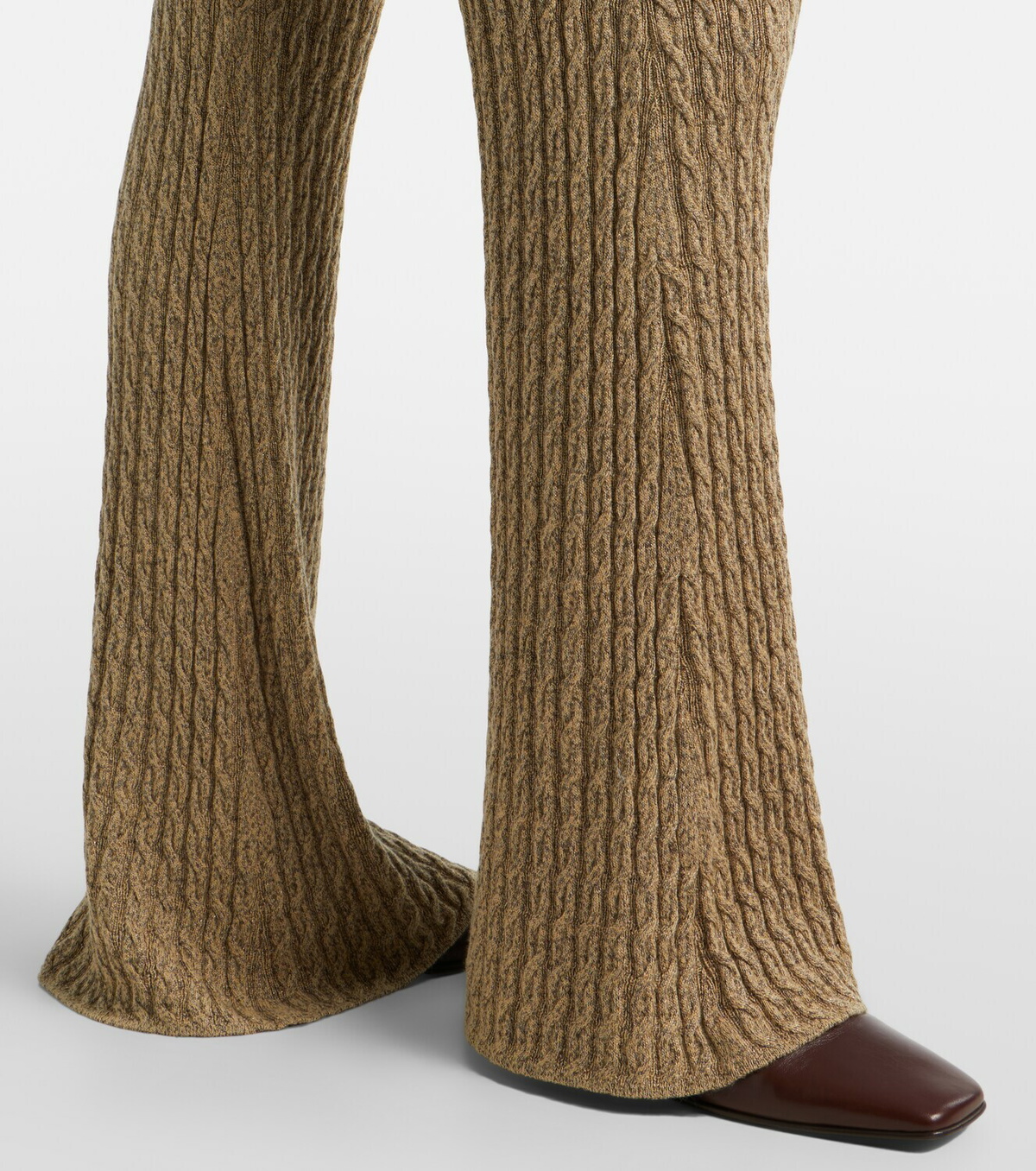 Loro Piana Bihar cashmere-blend flared pants