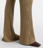 Loro Piana Bihar cashmere-blend flared pants