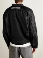 Acne Studios - Panelled Padded Drill and Canvas Jacket - Black