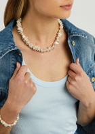 Anni LU Pearl Power 18kt Gold-plated Necklace - White - One Size