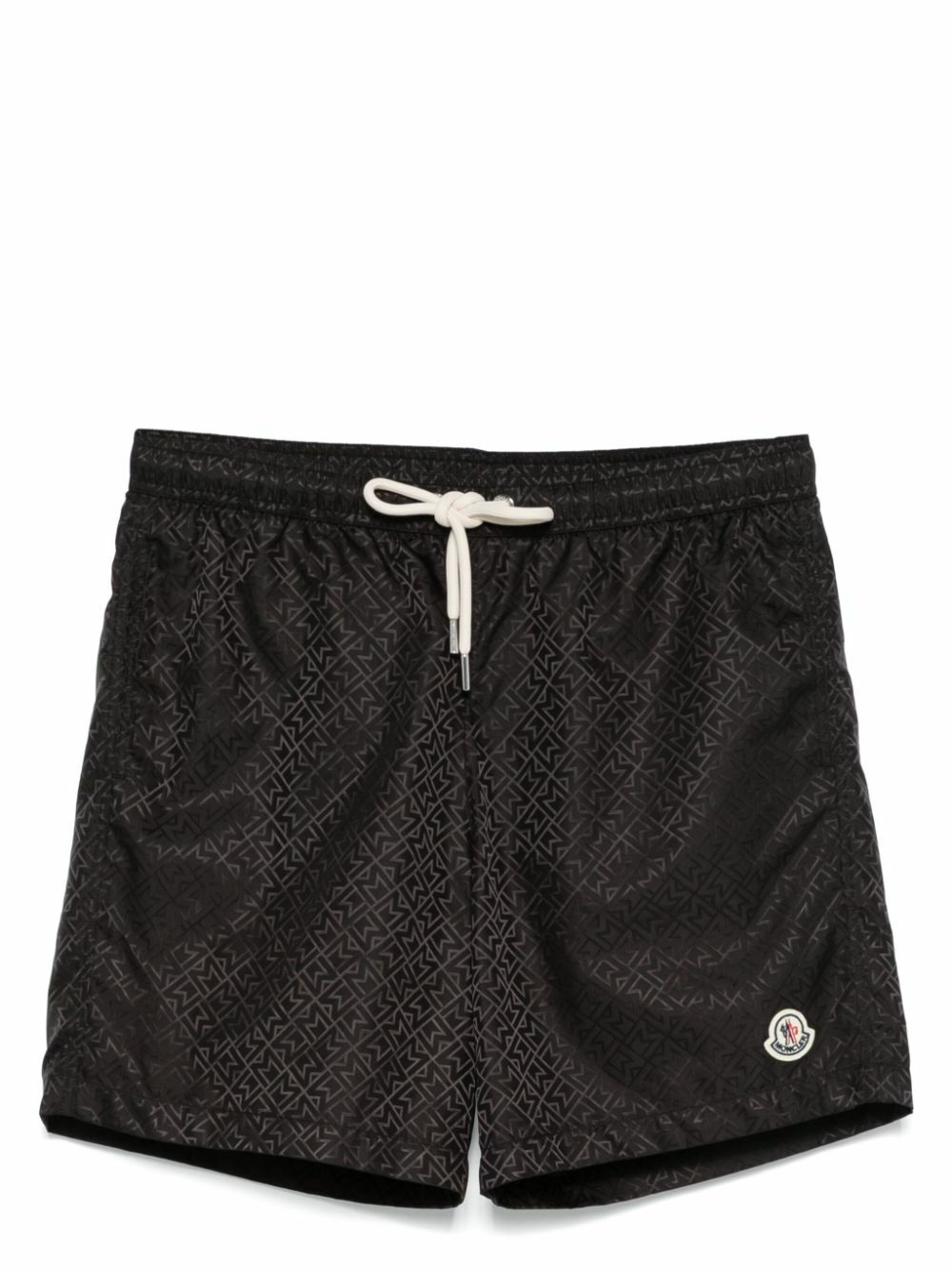 Moncler Black Monogram Swim Shorts Moncler
